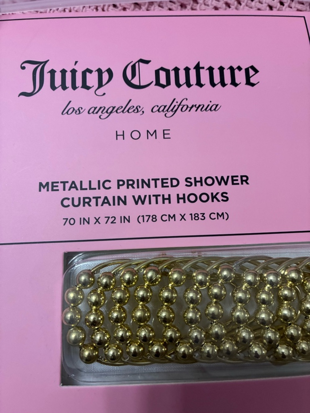 Metallic Gold in the wild shower curtain & bath set - Picture 11 of 16